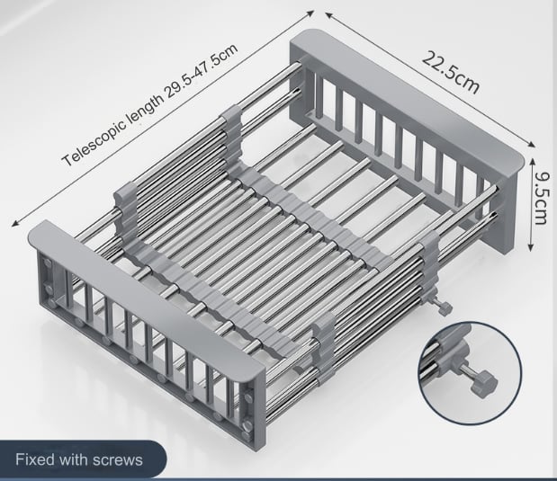 Extend kitchen sink drain basket