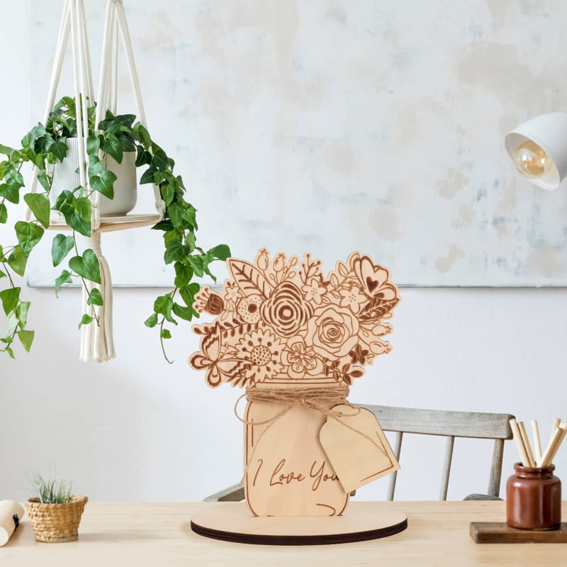 DIY Handmade Bouquet Wood Chips