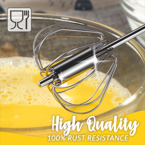 🔥Stainless Steel Semi-Automatic Whisk