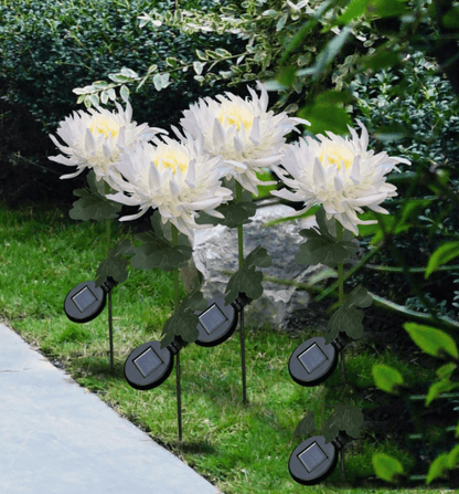 🎁Shop Now 49% OFF🎁 - SPRING ARTIFICIAL Chrysanthemum SOLAR GARDEN STAKE LED