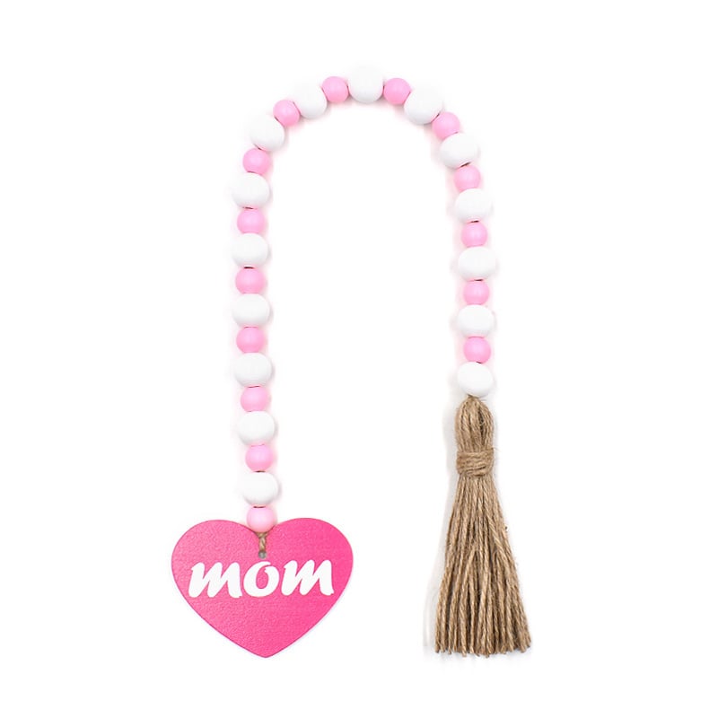 Mother's Day Tassel Beaded Pendant