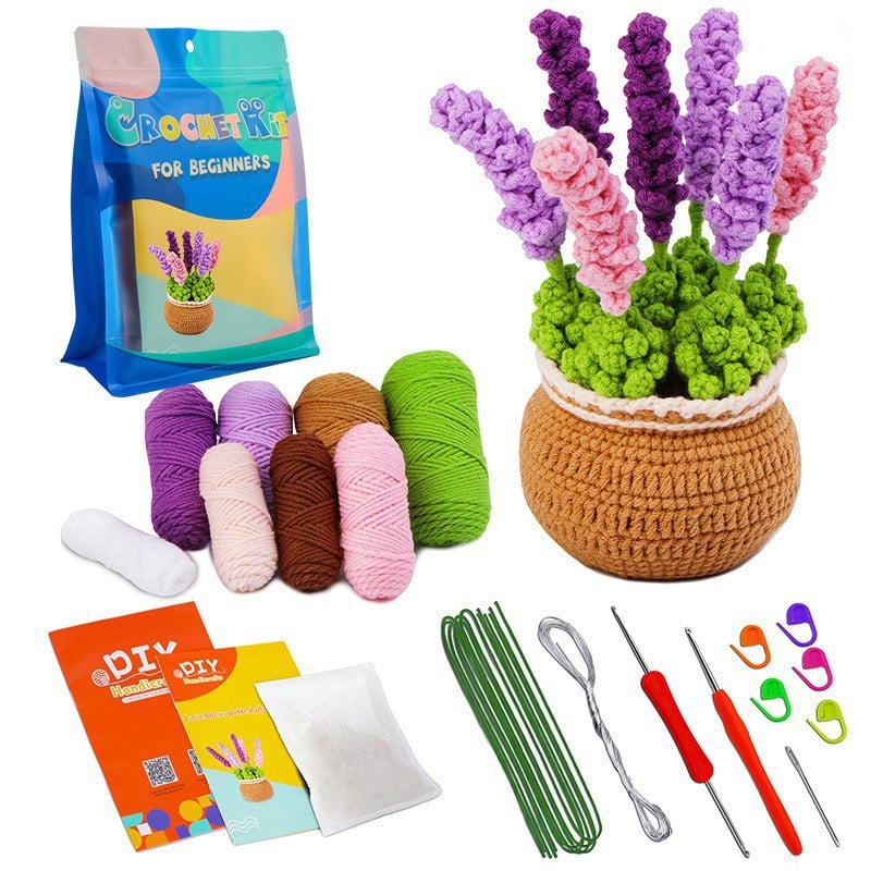 DIY Knitted Potted Plant Kit 🪴