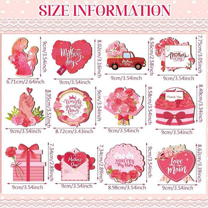 12PCS Mother's Day Hanging Decorations