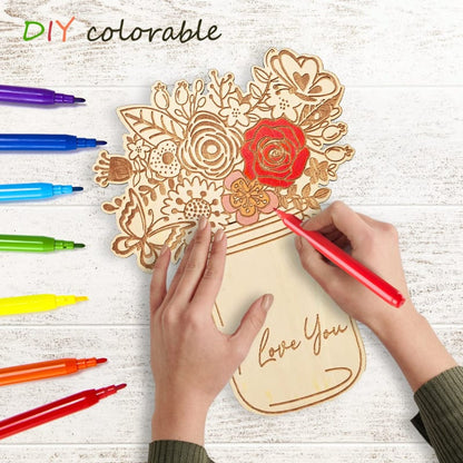 DIY Handmade Bouquet Wood Chips