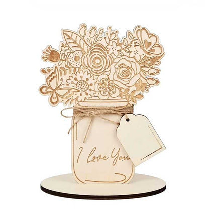 DIY Handmade Bouquet Wood Chips