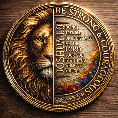 🏆Flash Sale 60% OFF - Faithful Warrior Coin: Strength & Courage in God's Word
