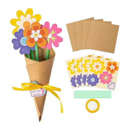 DIY Bouquet Greeting Card Set