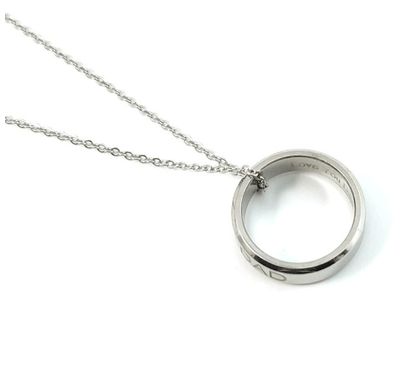 💓I Love U MOM / DAD necklace stainless steel pendant necklace