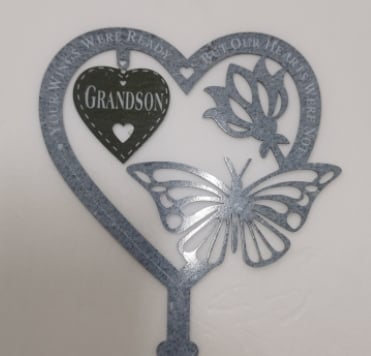 Memorial Gift Butterfly Ornament Garden Plaque