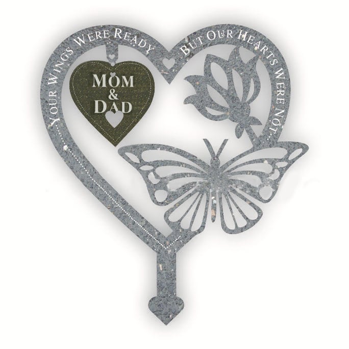 Memorial Gift Butterfly Ornament Garden Plaque