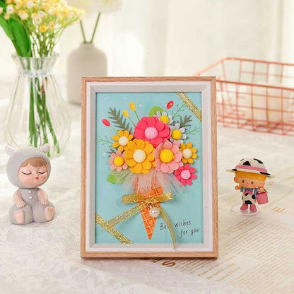 DIY Flower Photo Frame Painting
