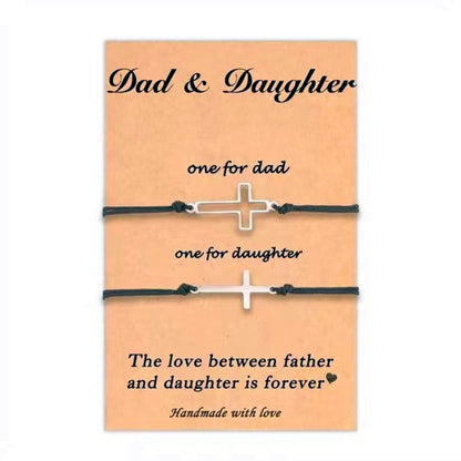 ✨Stainless steel hollow cross hand-woven bracelet