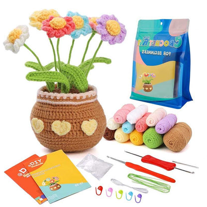 DIY Knitted Potted Plant Kit 🪴