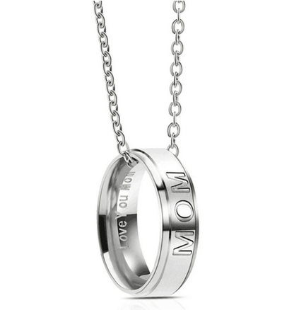 💓I Love U MOM / DAD necklace stainless steel pendant necklace