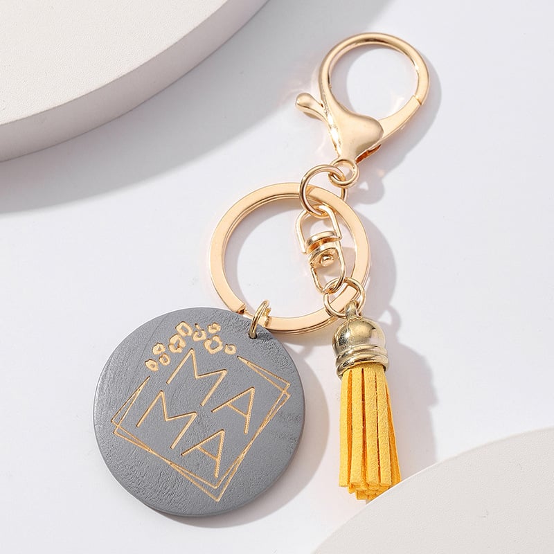 Letter Tassel Keychain