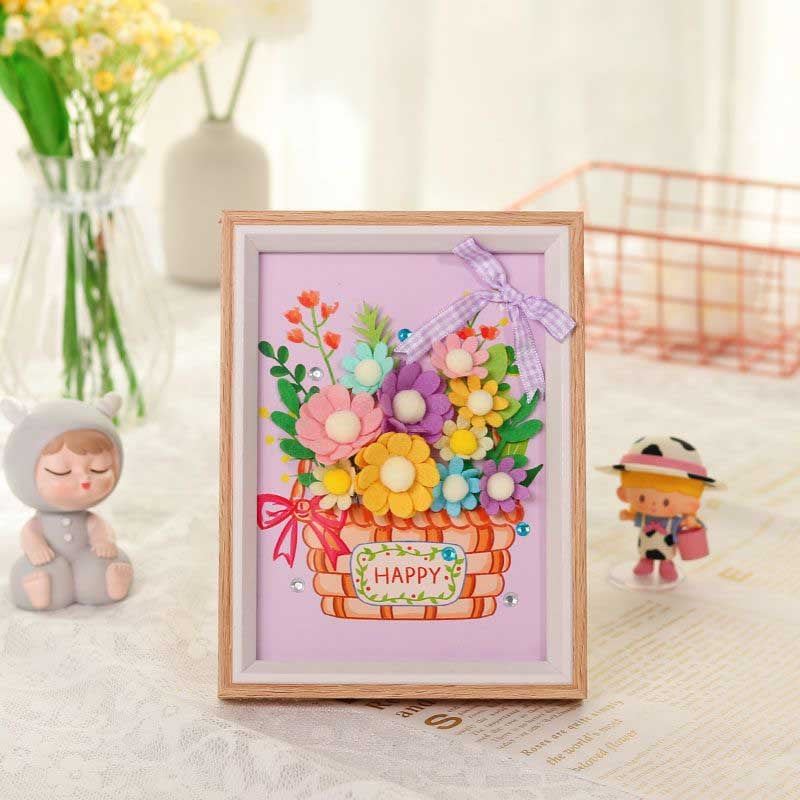 DIY Flower Photo Frame Painting