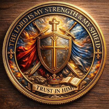 🏆Flash Sale 60% OFF - Faithful Warrior Coin: Strength & Courage in God's Word