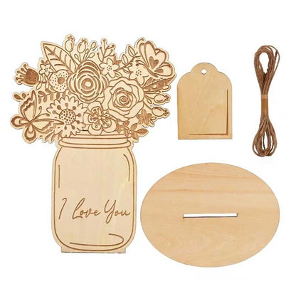 DIY Handmade Bouquet Wood Chips