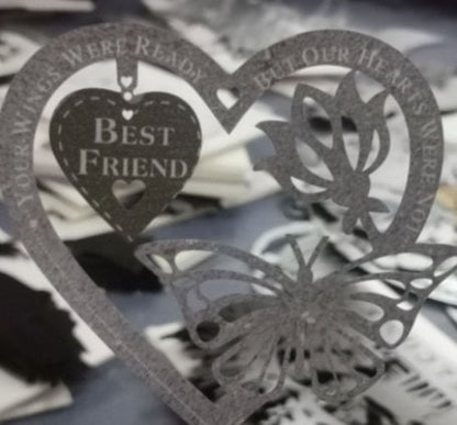 Memorial Gift Butterfly Ornament Garden Plaque