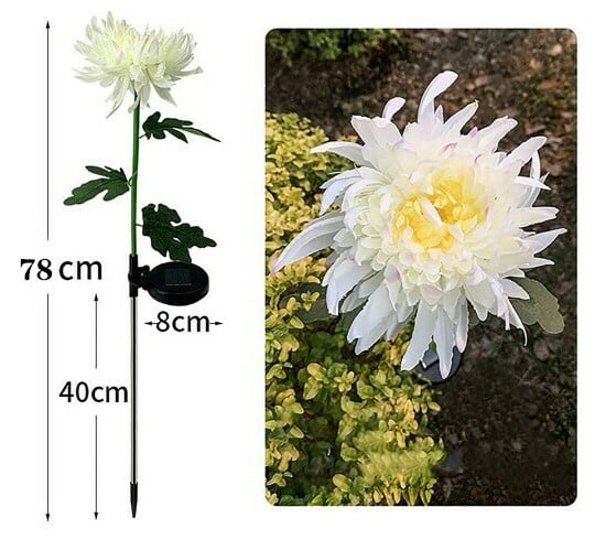 🎁Shop Now 49% OFF🎁 - SPRING ARTIFICIAL Chrysanthemum SOLAR GARDEN STAKE LED