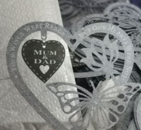 Memorial Gift Butterfly Ornament Garden Plaque