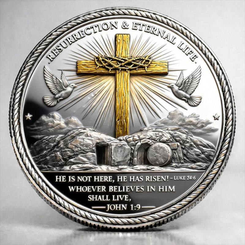 🏆New Year 60% OFF- Yeshua – The True Light Christian Commemorative Coin