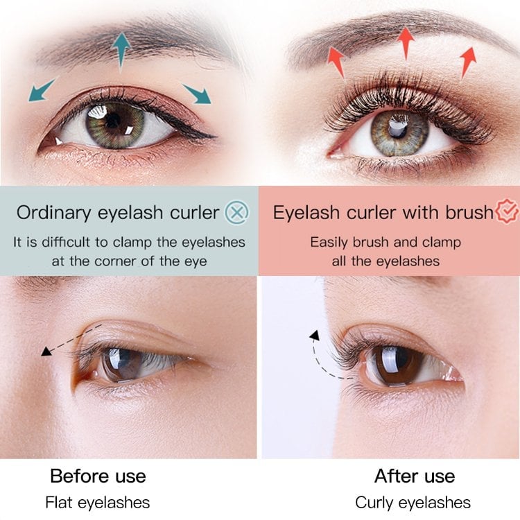 🔥2023 New Eyelash curler with brush Makeup Tools