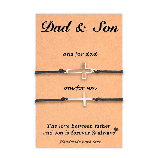 ✨Stainless steel hollow cross hand-woven bracelet