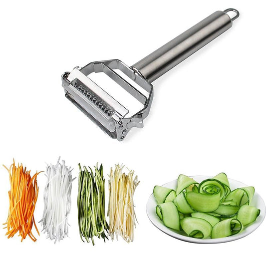 Multifunctional vegetable peeler made of stainless steel