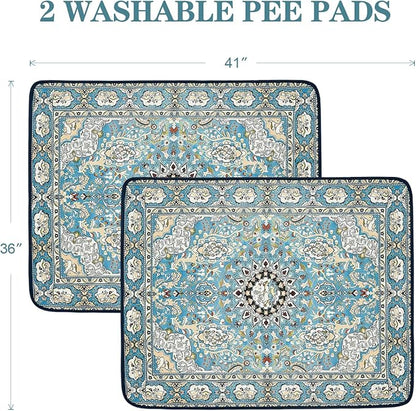 Washable Pee Pads for Dogs and Cats,2 pack Reusable Puppy Pads